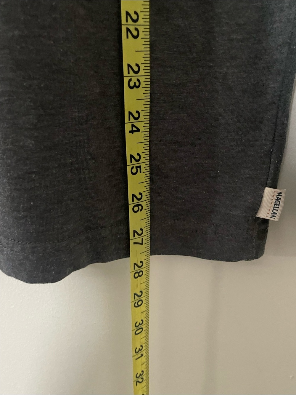 Magellan Outdoors Charcoal Long-Sleeve Logo Tee with Teal Accent - Picture 5 of 6